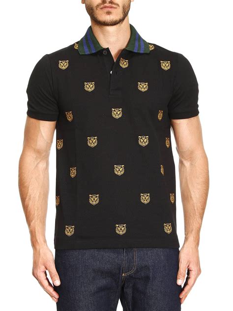 gucci polo shirt with tiger|Gucci Tiger Print Polo Shirt, $620 .